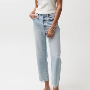 Pistola Light Blue Straight Leg Jeans